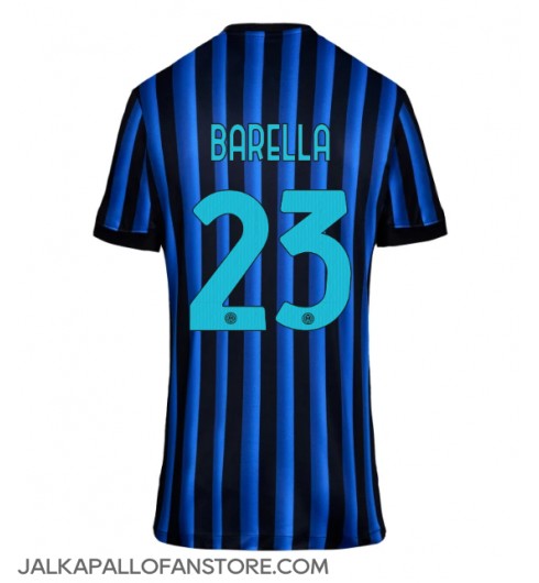 Inter Milan Nicolo Barella #23 Kotipaita Naisten 2025-26 Lyhythihainen Inter Milan Nicolo Barella #23 Kotipaita Naisten 2025-26 Lyhythihainen